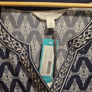 Alhambra Embroidered Trim Knit Dress